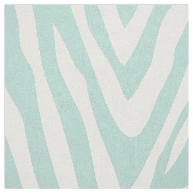 Tecido Mint Zebra Imprime Grande Escala (Modelo)