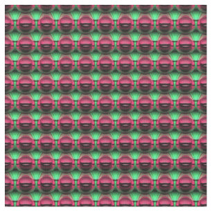 Tecido Minza - padrão rosa e verde
