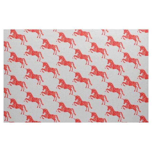 Tecido Mística de fantasia do Red Unicorn (Fat Quarter)