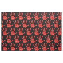 MMIW Red Hand Jeweled Patterno Black