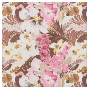 Tecido Mocha Blossom Delight