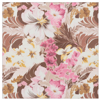 Tecido Mocha Blossom Delight