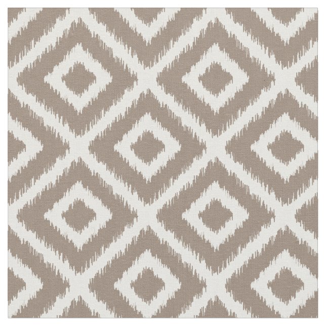 Tecido Mocha Brown Ikat Diamouros (Detalhe)