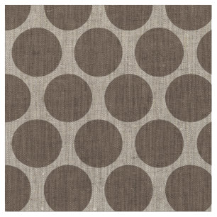 Tecido Mocha Brown Mod Dots