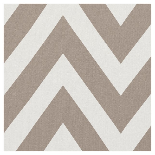Tecido Mocha Brown Modern Chevron Grande Escala (Detalhe)