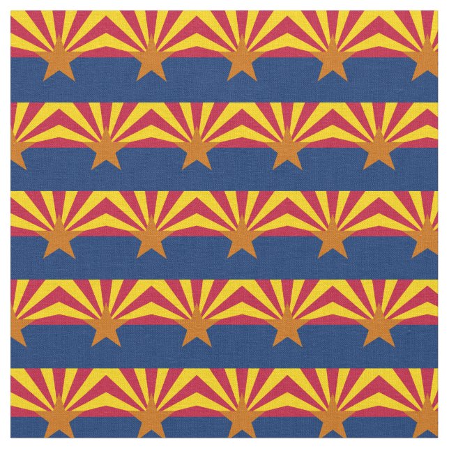 Tecido Moda Arizona Flag & America State Tecido/USA (Detalhe)