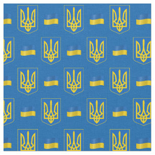 Tecido / moda da bandeira e Ucrânia ucranianas