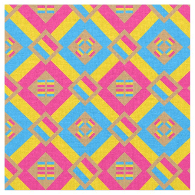 Tecido Moda da comunidade Pansexual Flag & Pride / gênero (Detalhe)