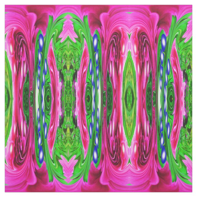 Tecido Moda da natureza rosa e verde (Modelo)