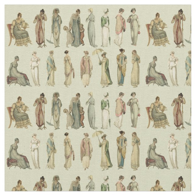 Tecido Moda de regência da Ackermann (Detalhe)