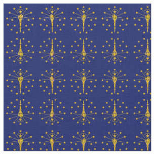 Tecido Moda Indiana Flag & America State Tecido/USA