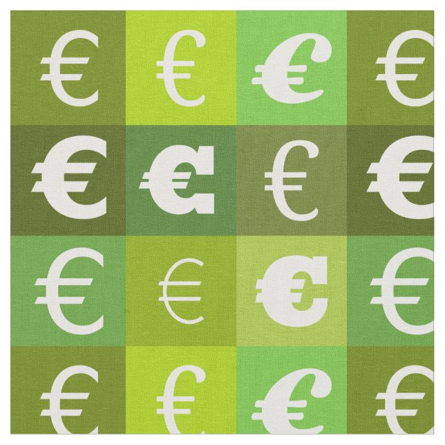 Tecido Modelo de sinal de moeda euro (Detalhe)