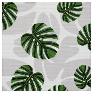 Tecido Modern Boho Botanical Leaves Pattern