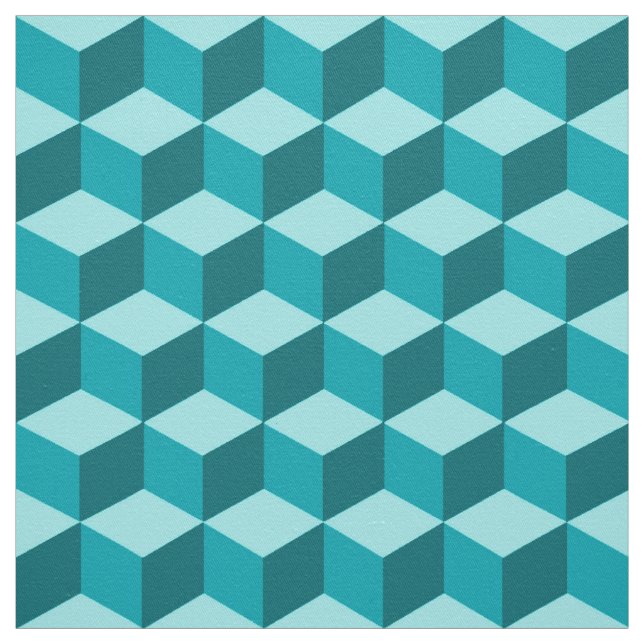 Tecido Modern Diamond Grid, Turquoise, Teal e Aqua (Modelo)