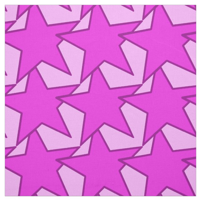 Tecido Modern Star Geométrico - violeta e rosa (Modelo)