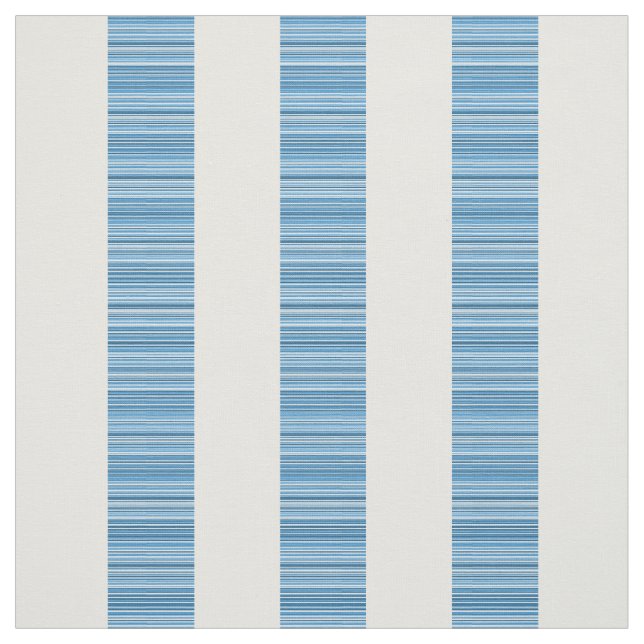 Tecido moderno vertical branco azul das listras (Modelo)