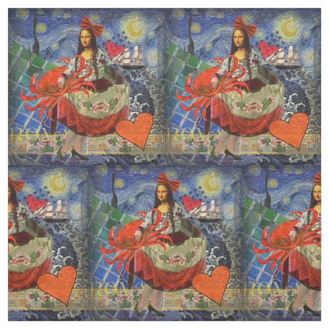 Tecido Mona Lisa Diversão Zodíaco Caprichoso  (Modelo)