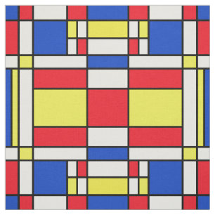 Tecido Mondrian inspirou a arte abstracta do design