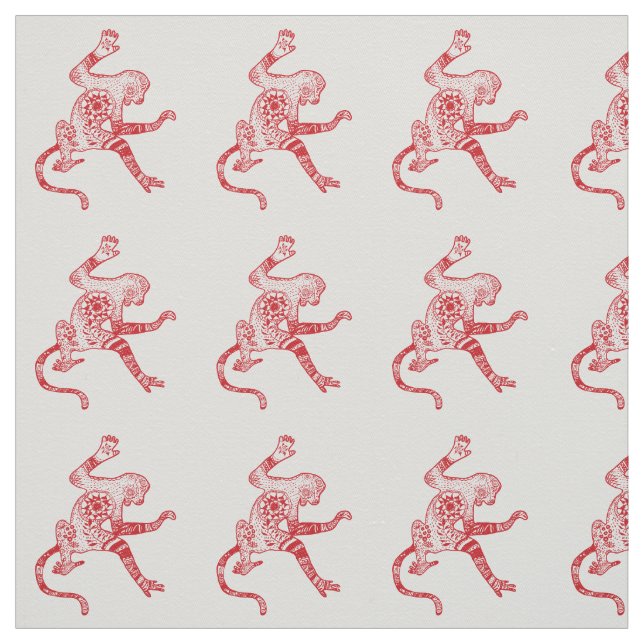 Tecido Monkey Mandala (Modelo)