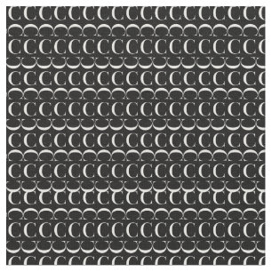 Tecido Monograma - Letra inicial C