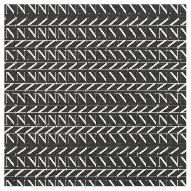 Tecido Monograma - Letra inicial N (Detalhe)