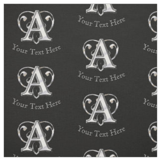 Tecido Monograma Metálico Moderno (A)