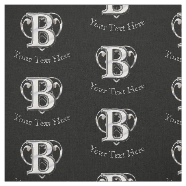 Tecido Monograma Metálico Moderno (B) (Modelo)