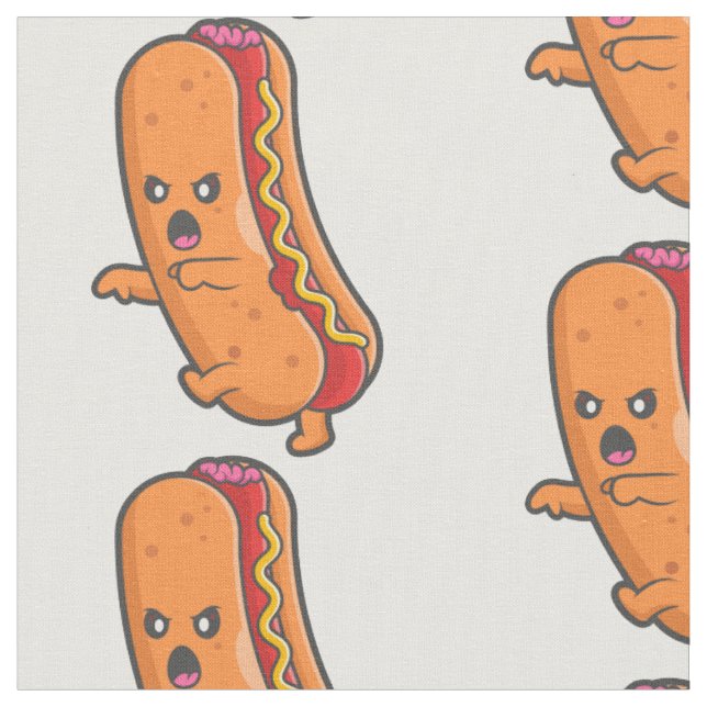 Tecido monstro de cachorro-quente Dia de as Bruxas engraç (Detalhe)