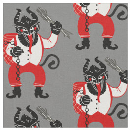 Tecido monstro feio do krampus xmas do Natal