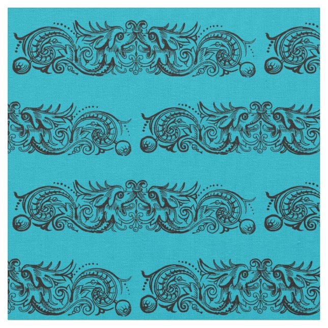 Tecido Monstros Vinculados (Preto) (Detalhe)