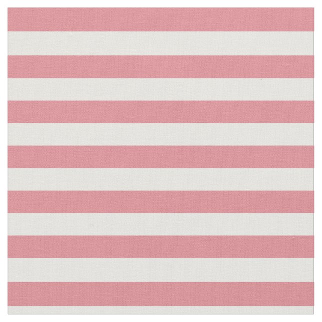 Tecido Morango cor-de-rosa & branco listrado (Detalhe)