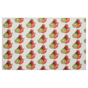 Tecido Morango e kiwi