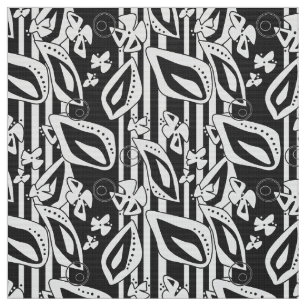 Tecido mosaico de decoração branco preto Abstrato moder