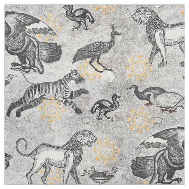 Tecido Mosaico do Antigo Ancião Clássico (Modelo)