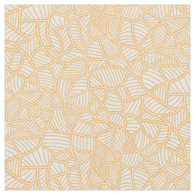 Tecido Mosaico Folha Aleatória Pale Laranja (Detalhe)