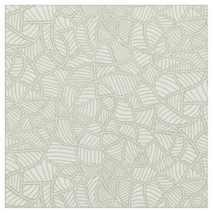 Tecido Mosaico Folha Aleatória Verde Pálido