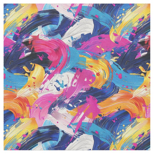 Tecido motif coups de pinceaux (Detalhe)