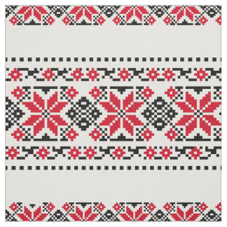 Tecido Motif Tradicional Romeno "As Estrelas"