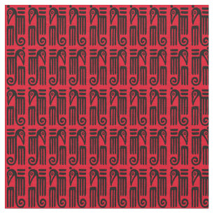 Tecido Motivo asteca do pássaro