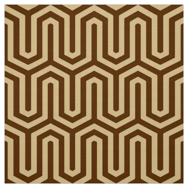 Tecido Motivo egípcio de Deco - caramelo e chocolate (Modelo)