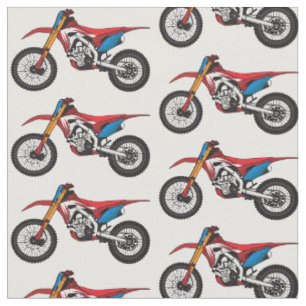 Tecido Moto de terra vermelha