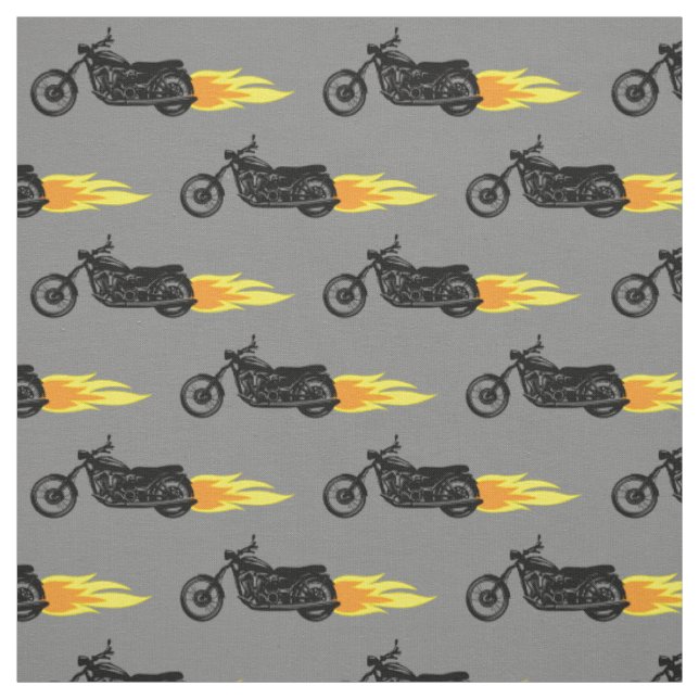 Tecido Motocicletas flamejantes masculinos (Modelo)