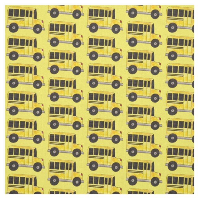 Tecido Motorista de ônibus de escola amarelo (Modelo)