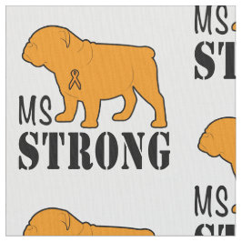 Tecido MS forte com buldogue