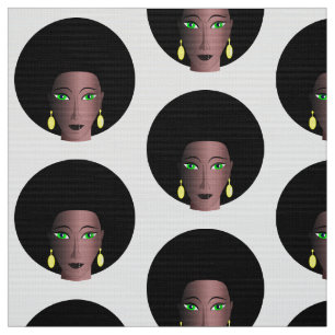 TECIDO MULHER MODERNA COM NA MODA AFRO MOTIF