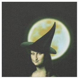 Tecido Mulher Witchy Mona Lisa Halloween