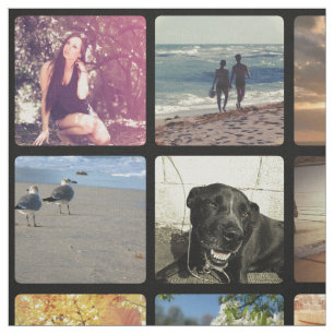 Tecido Multi colagem em grande escala da imagem do