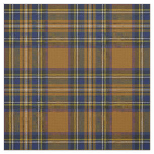 Tecido Multi cor Dourado, azul, xadrez amarela da listra
