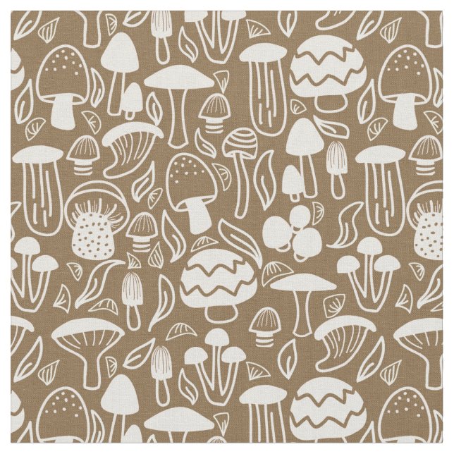 Tecido Mushroom Brown Cream (Detalhe)