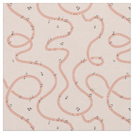 Tecido Music Notes Sign additional Pink